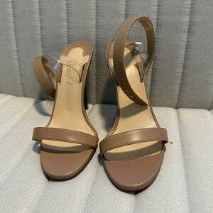 Christian Louboutin Jonatina Nude Heel Sandals Size 39